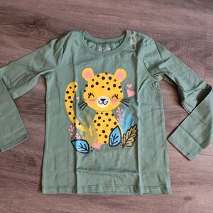 New Baby And Toddler Girls Cheetah Graphic Tee